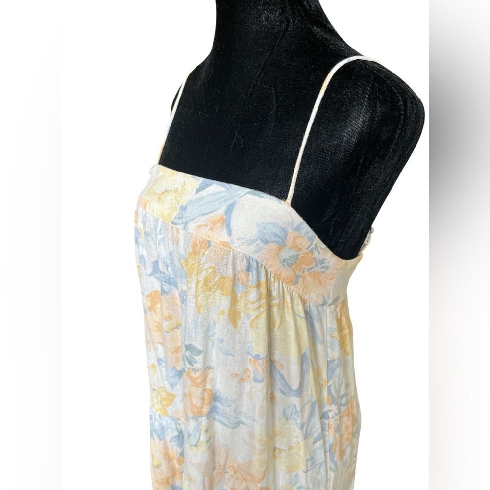 Abercrombie & Fitch Charlie Maxi Dress Size Small Linen Floral Flowy Long - Picture 5 of 8
